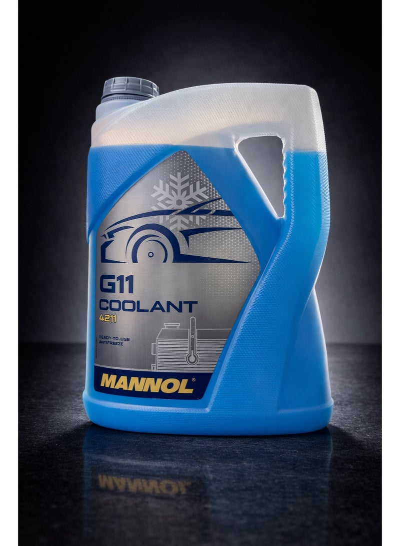 Mannol G11 Coolant 4211 – Ready-to-Use Antifreeze – 5 Liters - Image 2